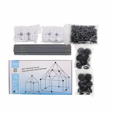 Hule byggesæt, 3 størrelser.