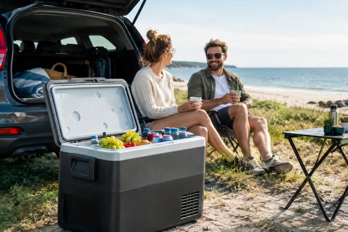 Guide til kølebokse til bil, strand og camping