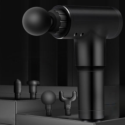 Massagepistol med 4 Udskiftelige Hoveder - Til Dybdegående Muskelafslapning