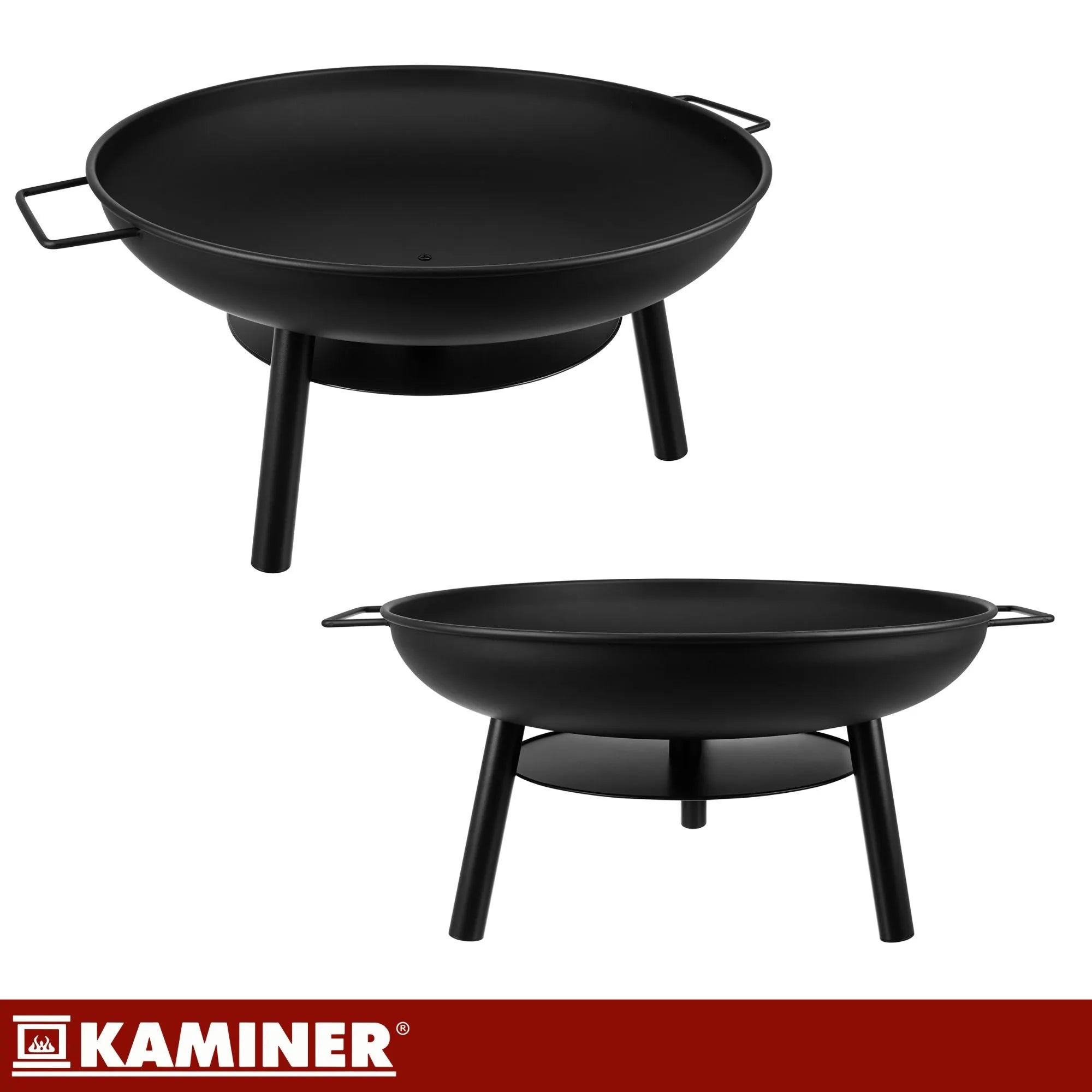 Trebensgrill med Bålfad – Hængegrill med 58 cm Grillrist & Justerbar Højde