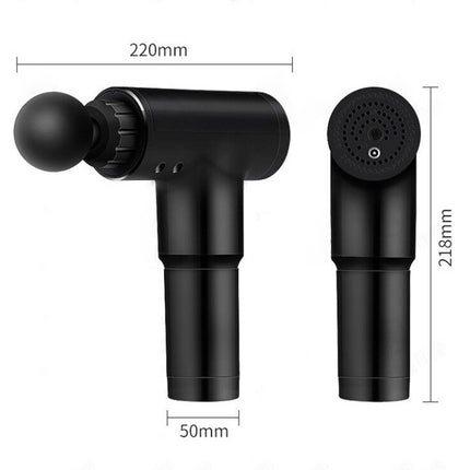 Massagepistol med 4 Udskiftelige Hoveder - Til Dybdegående Muskelafslapning