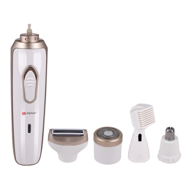 Ladyshaver 4-i-1 med Genopladeligt Design og USB Opladning