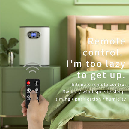 42W Affugter med Fjernbetjening & Nattilstand, kompakt – 1,2L Tank