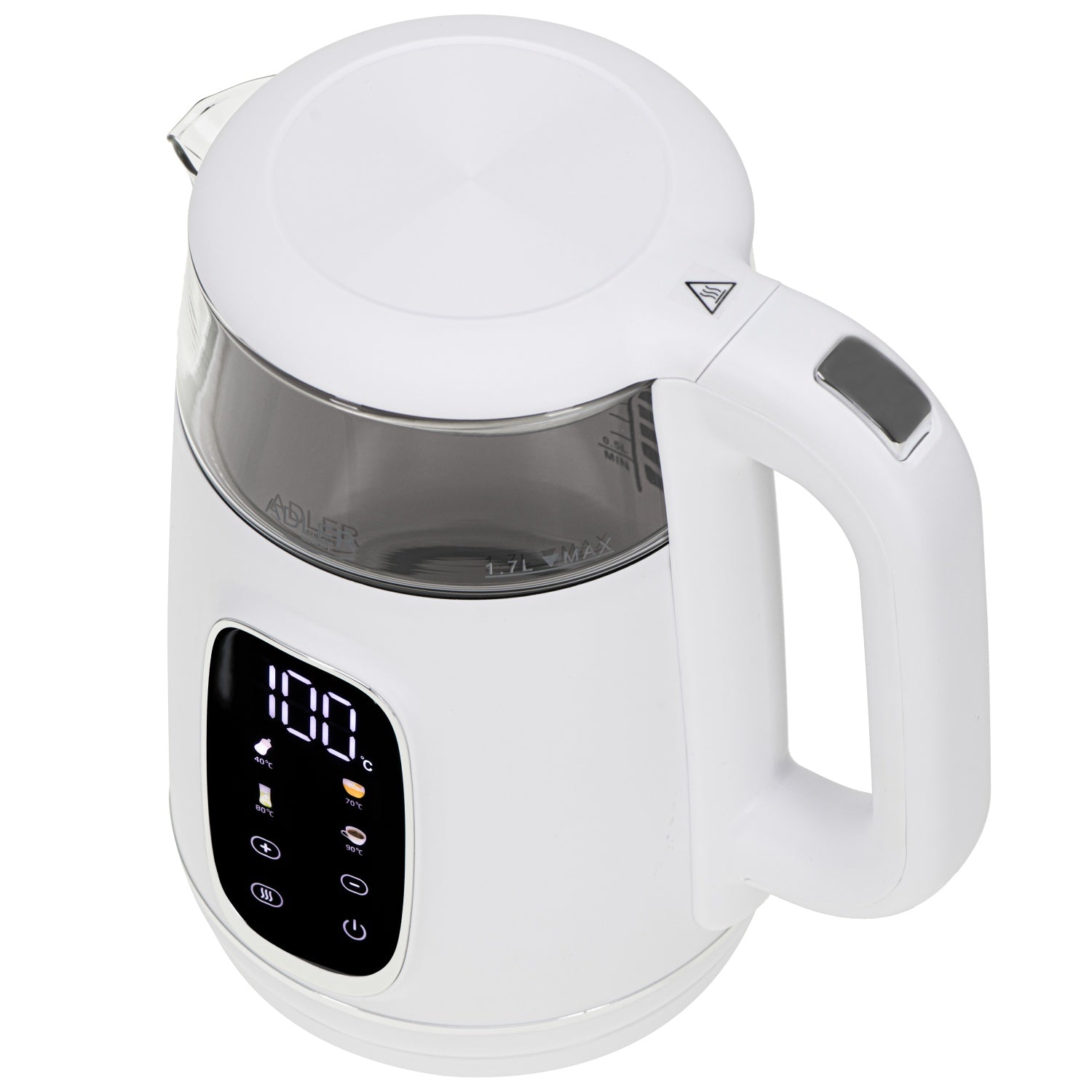 Elkedel 1,7L med Temperaturstyring og LED Display