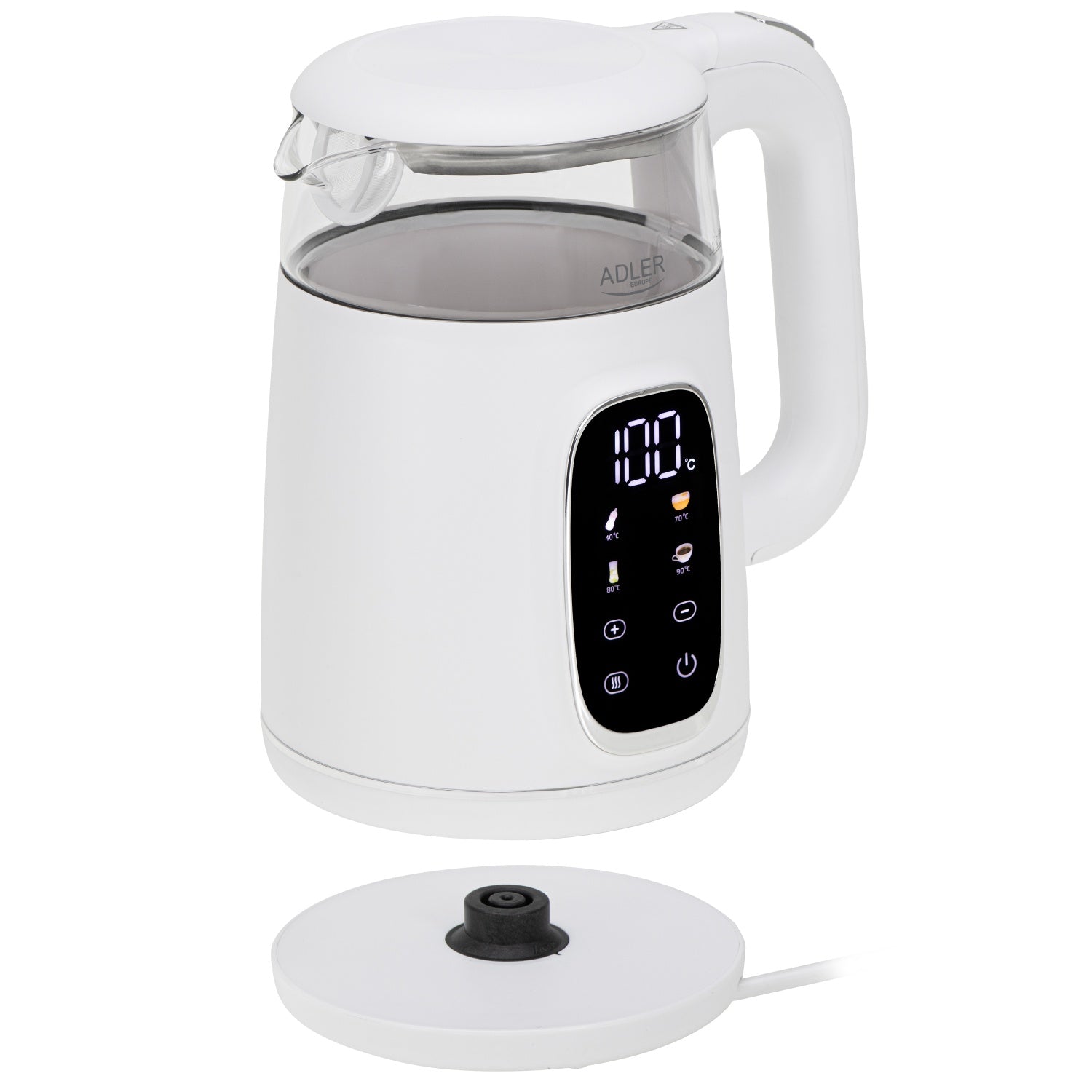 Elkedel 1,7L med Temperaturstyring og LED Display