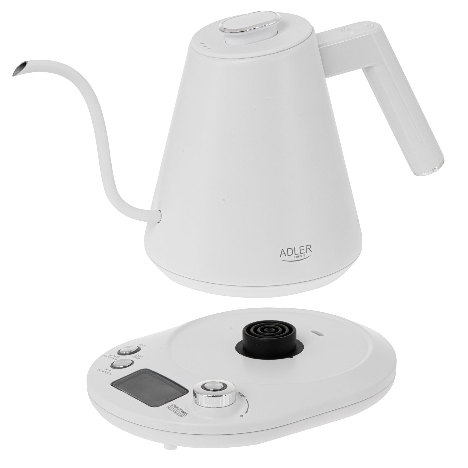 Elkedel 1,0 L Gooseneck med Temperaturkontrol