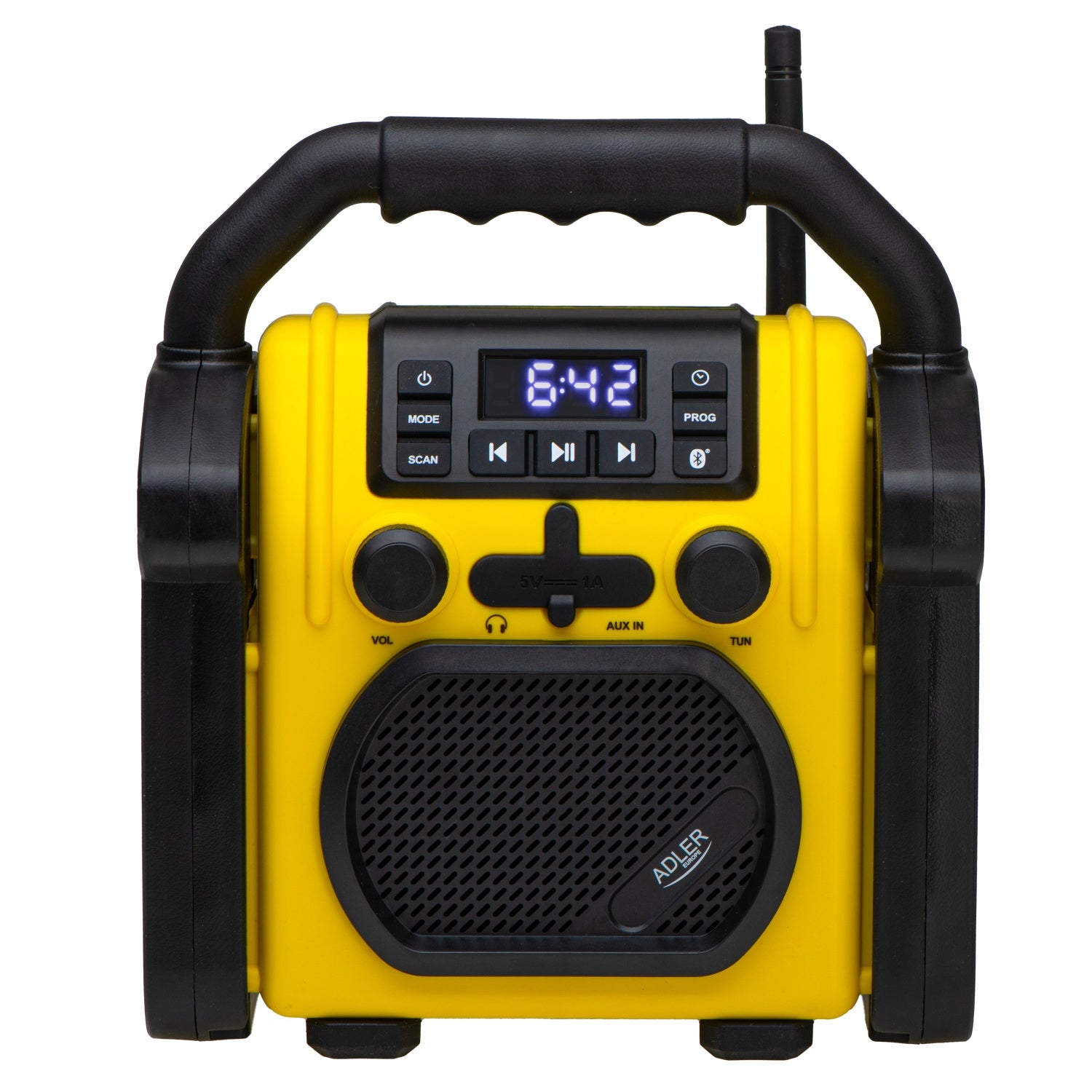 Robust Byggeradio med Bluetooth og Opladningsfunktion