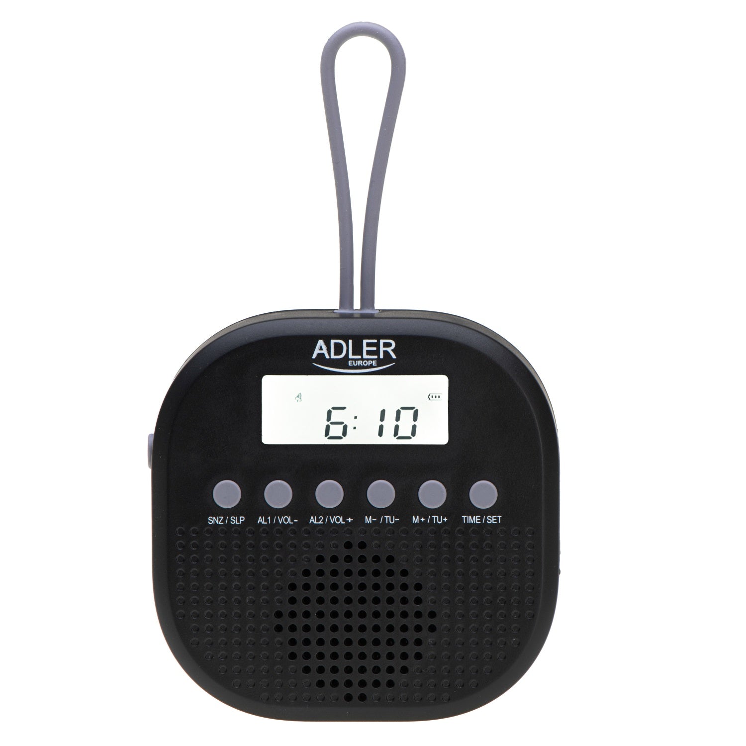 Vandtæt Universalradio med FM og Alarmfunktion