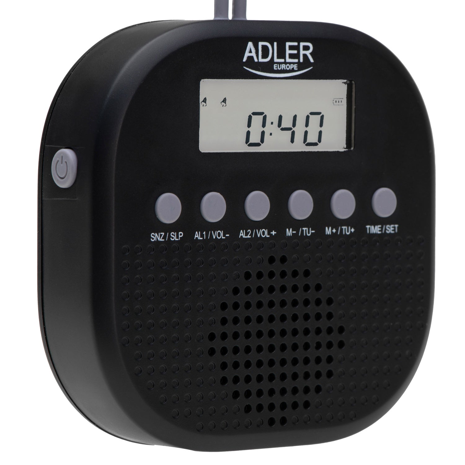 Vandtæt Universalradio med FM og Alarmfunktion