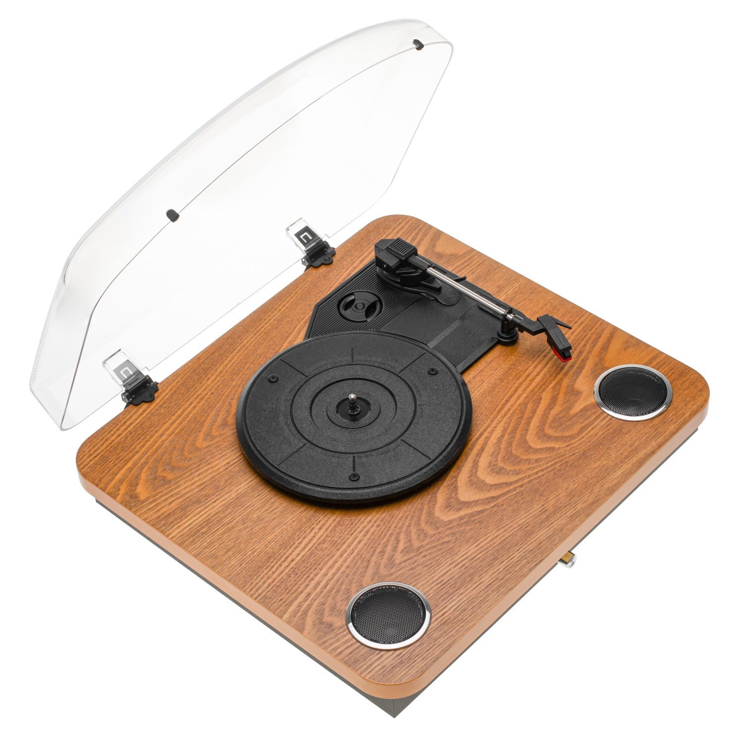 Pladespiller Hvid/træ farve med Bluetooth & USB optagelse