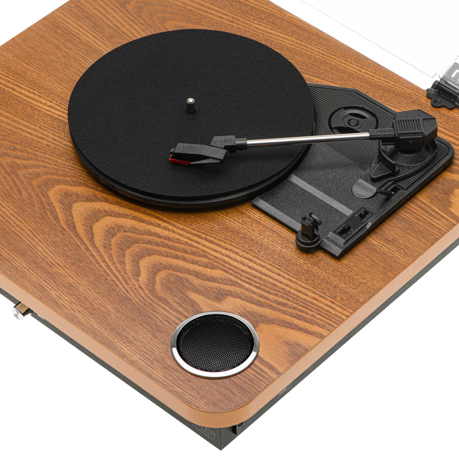 Pladespiller Hvid/træ farve med Bluetooth & USB optagelse