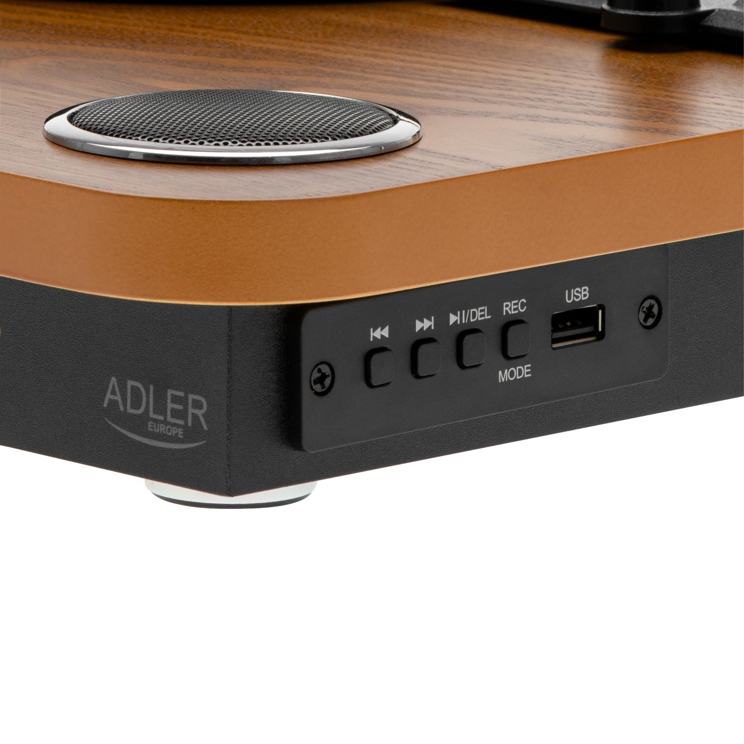Pladespiller Hvid/træ farve med Bluetooth & USB optagelse