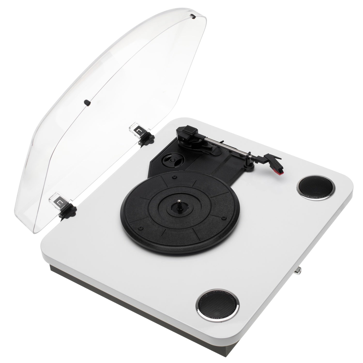 Pladespiller Hvid/træ farve med Bluetooth & USB optagelse