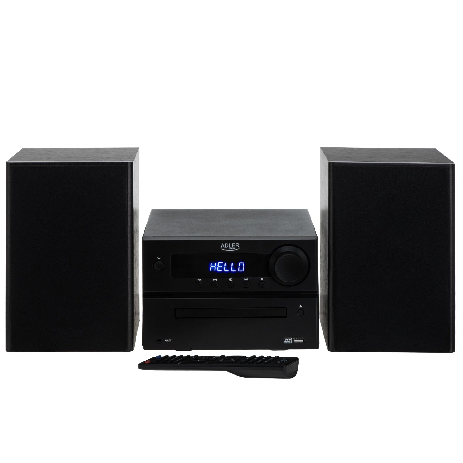 Mini Hi-Fi lydanlæg med Bluetooth, CD, USB & FM radio