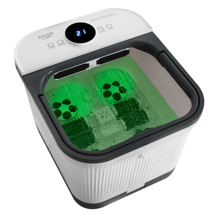 Fodspa med massage, varme og saltbeholder