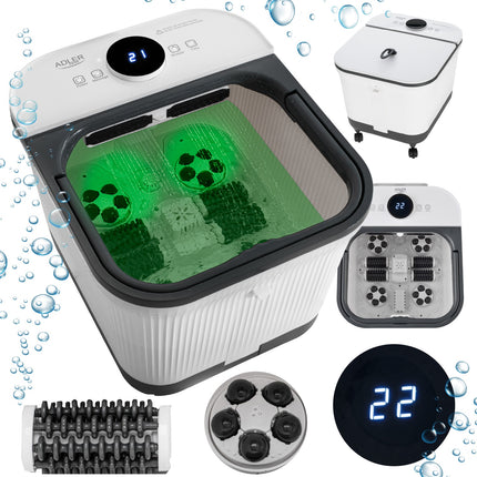 Fodspa med massage, varme og saltbeholder