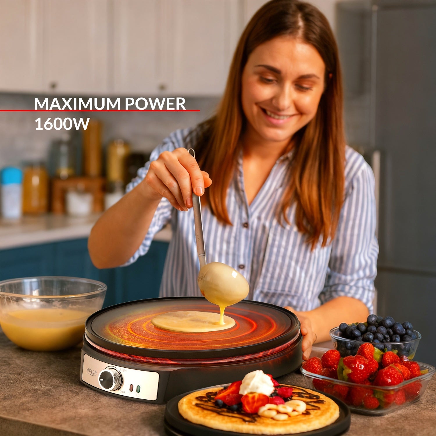 Pandekage / Tortillamaskine - Crepe Maker