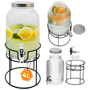 Drikkedispenser 4L inkl. metalstativ