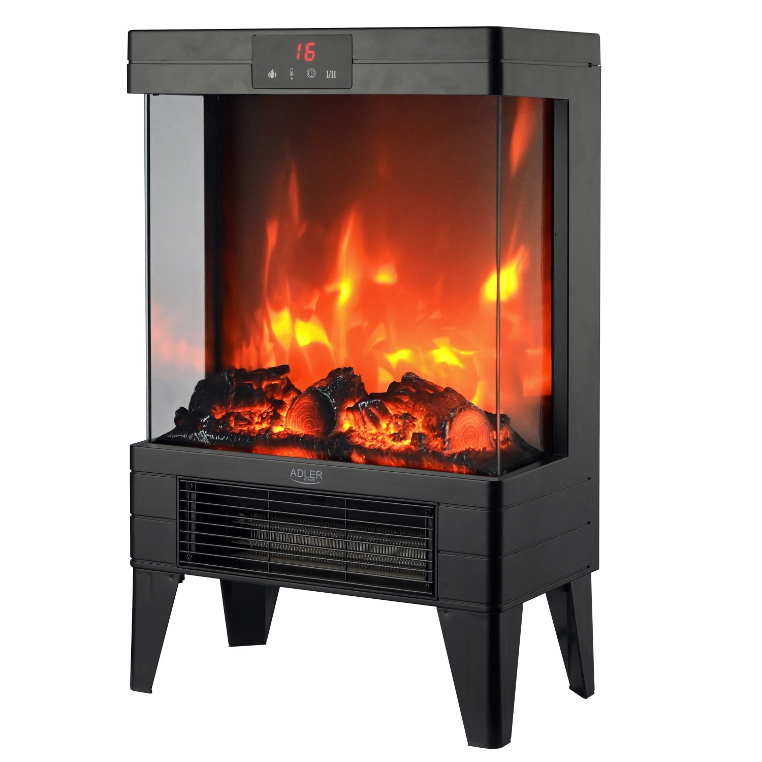 Pejs elektronisk– med 3D flamme effekt og termostat