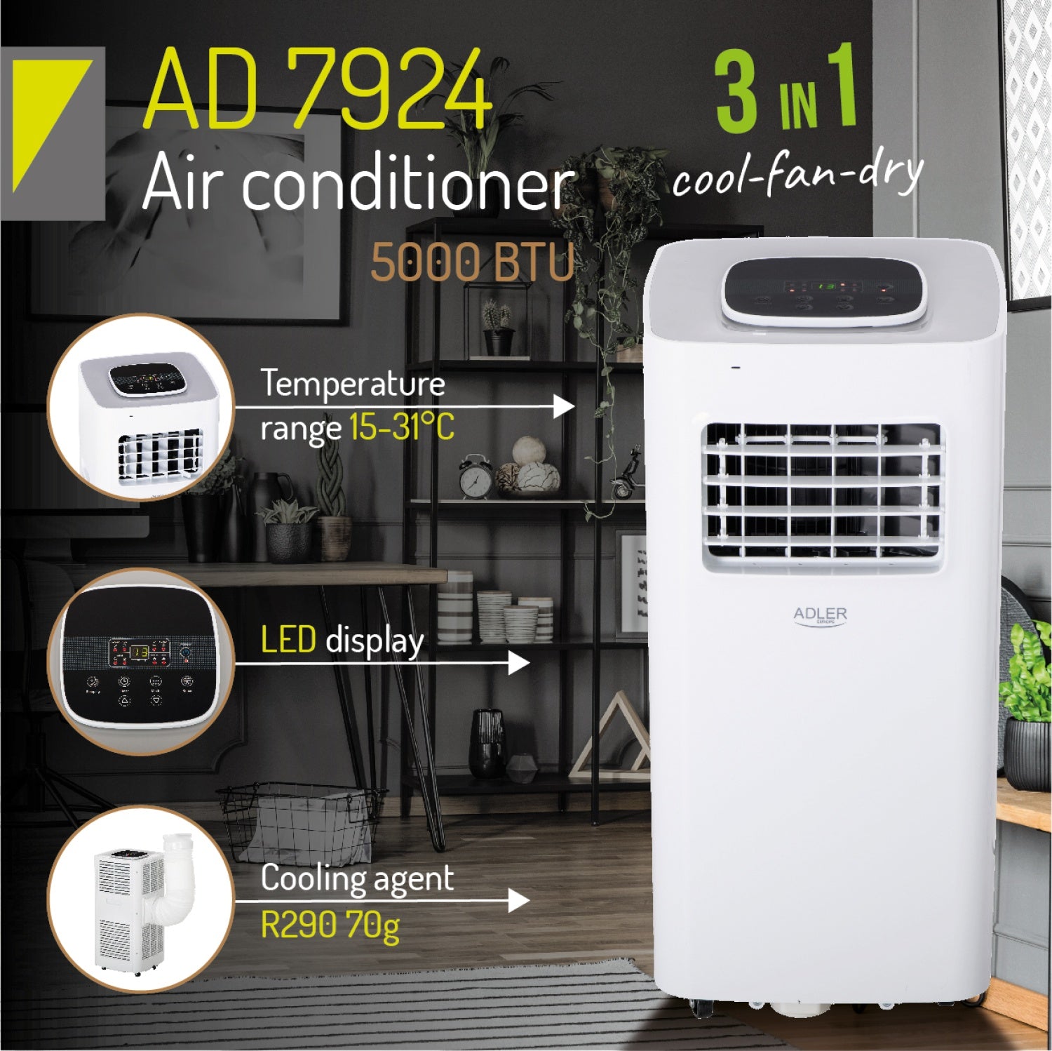 Aircondition 5000 BTU – Demo