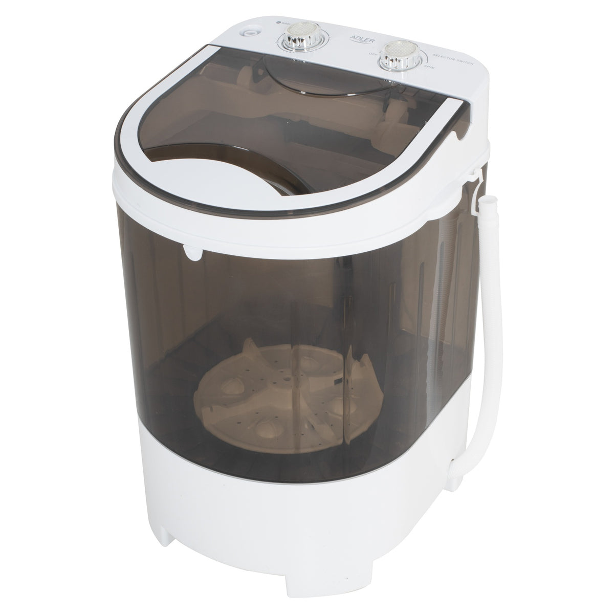 Mini Vaskemaskine med Centrifuge – 4 kg Kapacitet & 15 Min. Timer