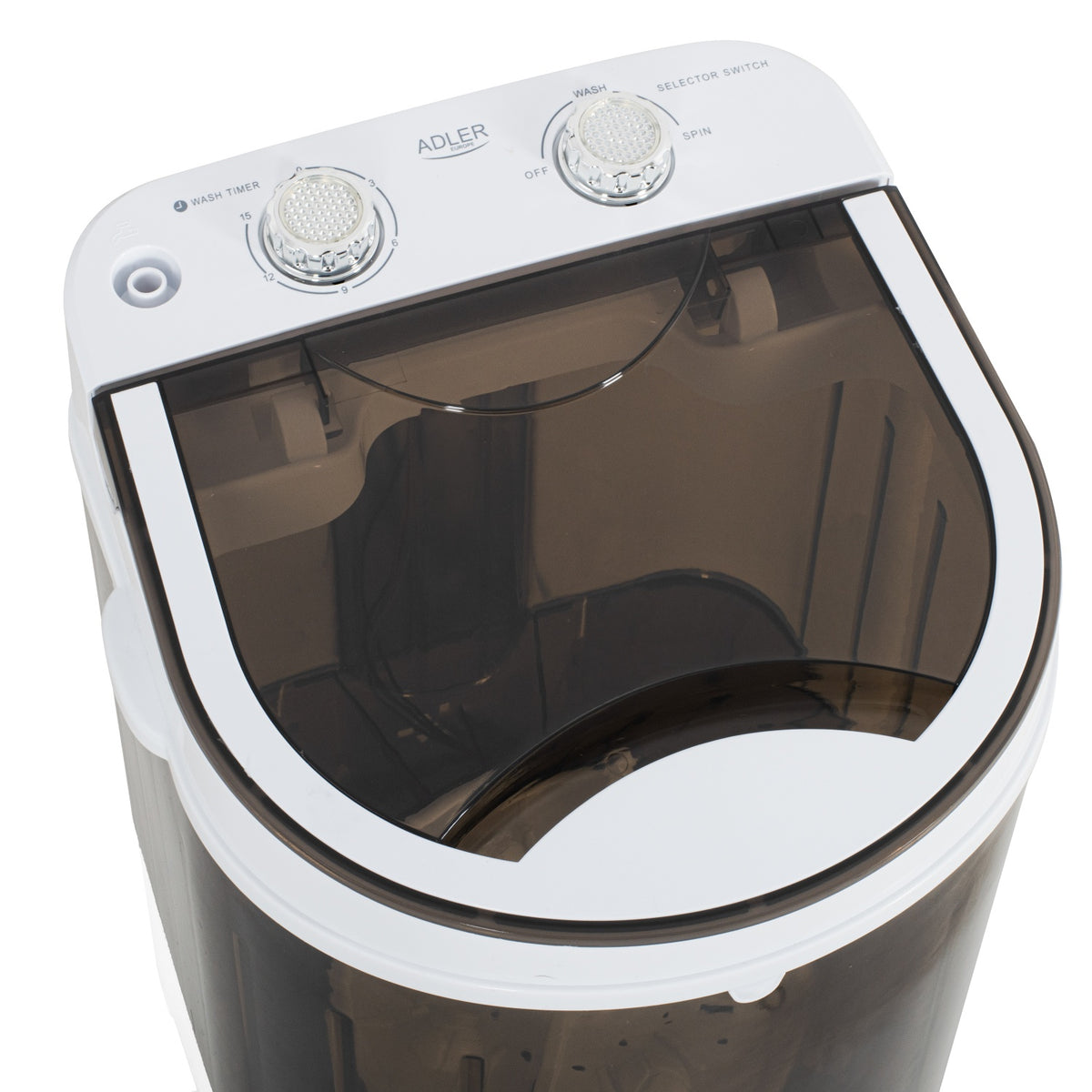Mini Vaskemaskine med Centrifuge – 4 kg Kapacitet & 15 Min. Timer