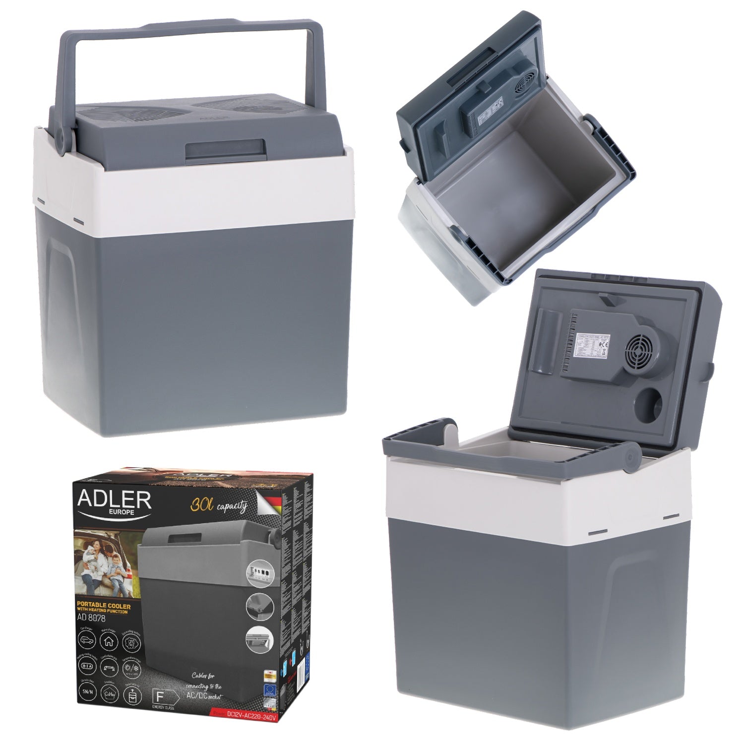 Transportabel Køleboks 28L med Køle- og Varmefunktion – Til Bil & Hjem