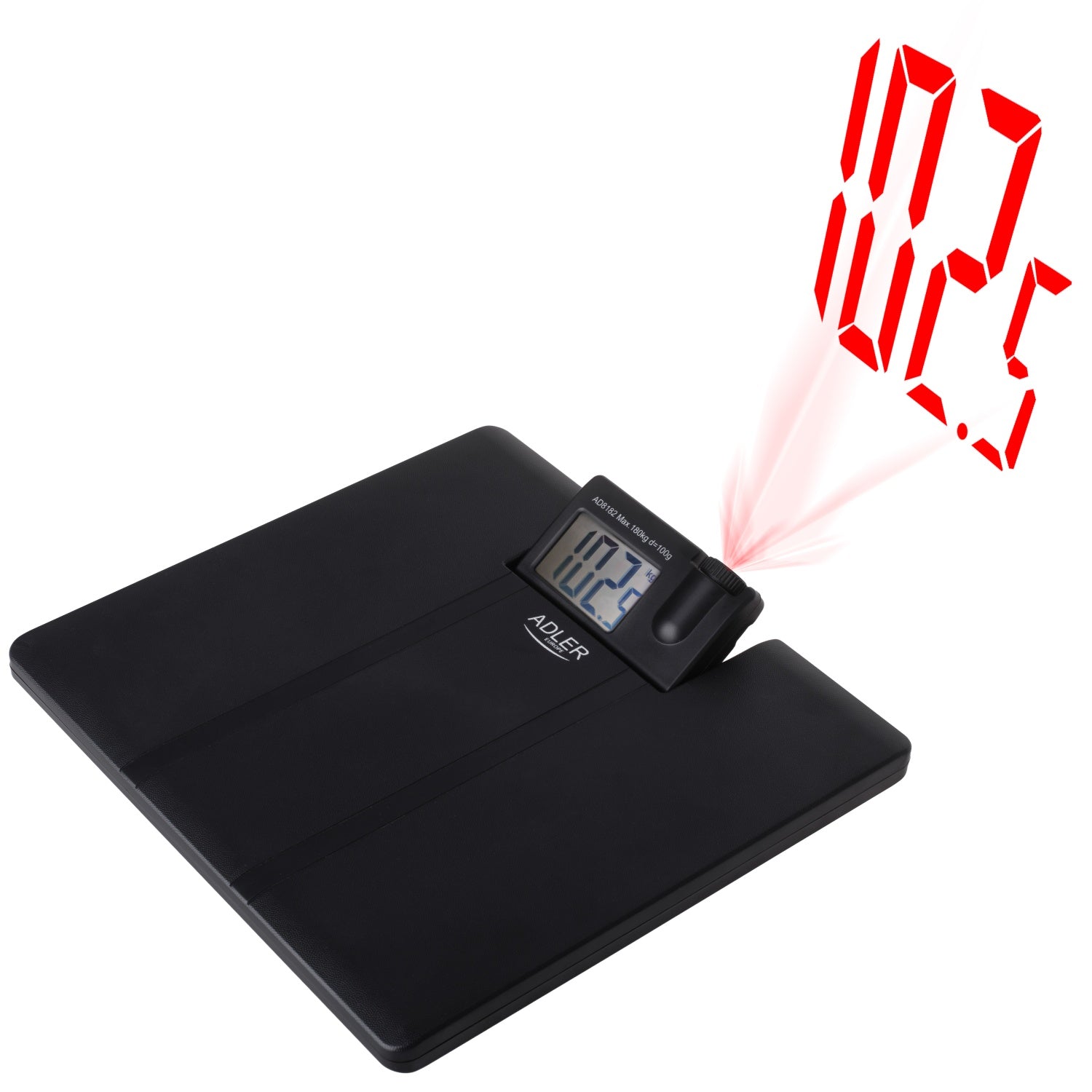 Badevægt med projektor – Op til 180 kg