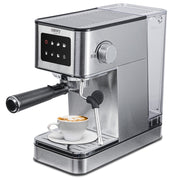 Espressomaskine 20 Bar med Mælkeskummer, LCD Touch & 7 Funktioner