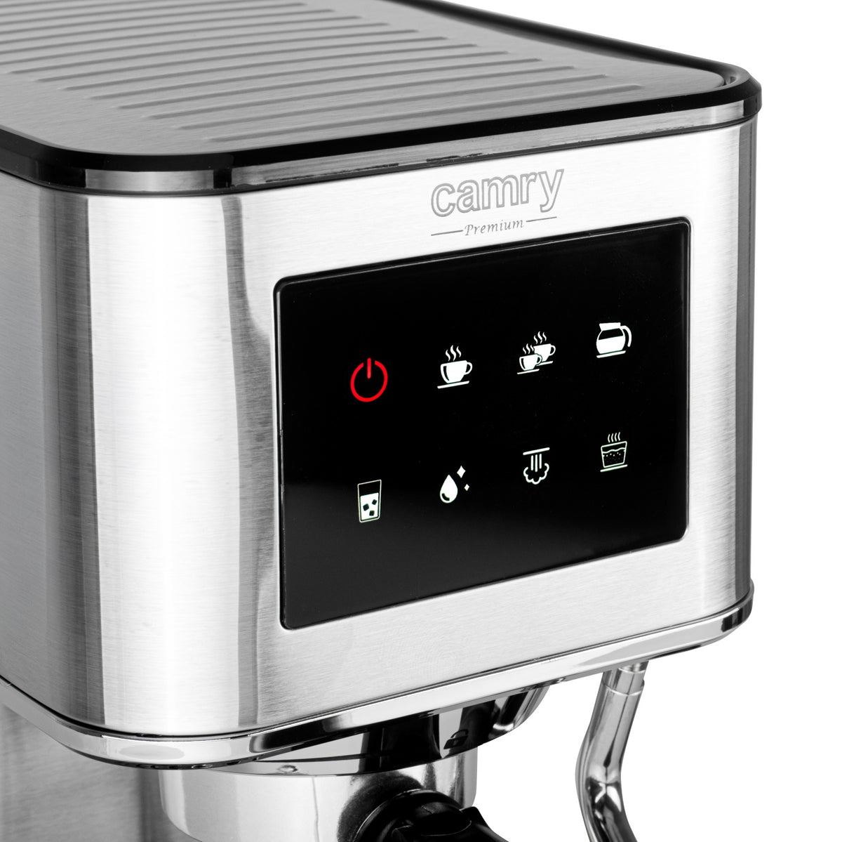 Espressomaskine 20 Bar med Mælkeskummer, LCD Touch & 7 Funktioner