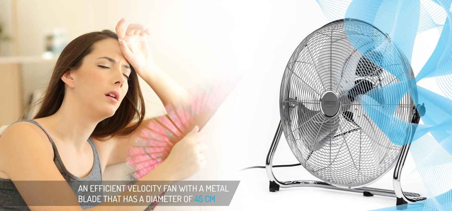 Gulventilator 45 cm - 3 hastigheder