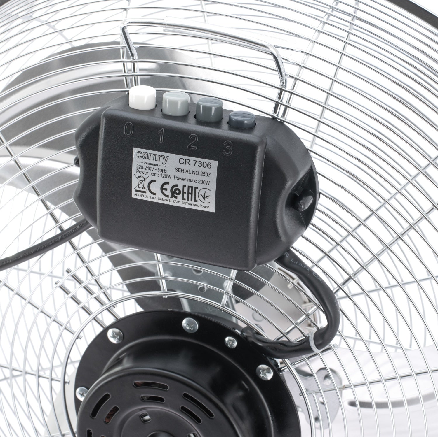 Gulventilator 45 cm - 3 hastigheder