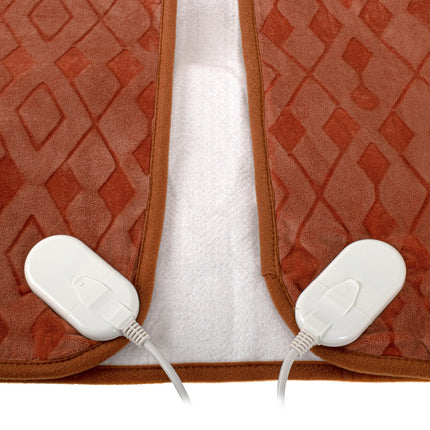 Varmetæppe, dobbelt, med Timer – Superblødt fleece & 8 varmeindstillinger (2 x 60W)