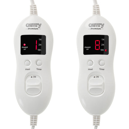 Varmetæppe, dobbelt, med Timer – Superblødt fleece & 8 varmeindstillinger (2 x 60W)