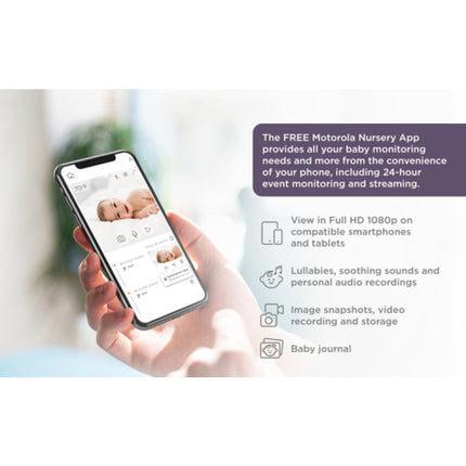 Motorola Babyalarm med Wi-Fi og Full HD Overvågning