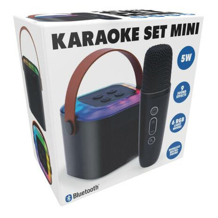 Mini Karaoke Sæt med Højtaler og Trådløs Mikrofon