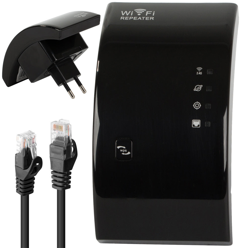 Kraftfuld Wi-Fi Repeater 300Mbps med 2.4G Access Point