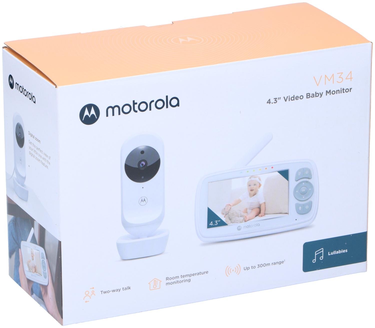 Motorola Babyalarm 4,3" Skærm, Nattilstand – Op til 300 m Rækkevidde