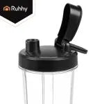 Ruhhy Blender 1200W med Glaskande – Smoothie Blender med Ice Crush & 2 To-Go Kopper