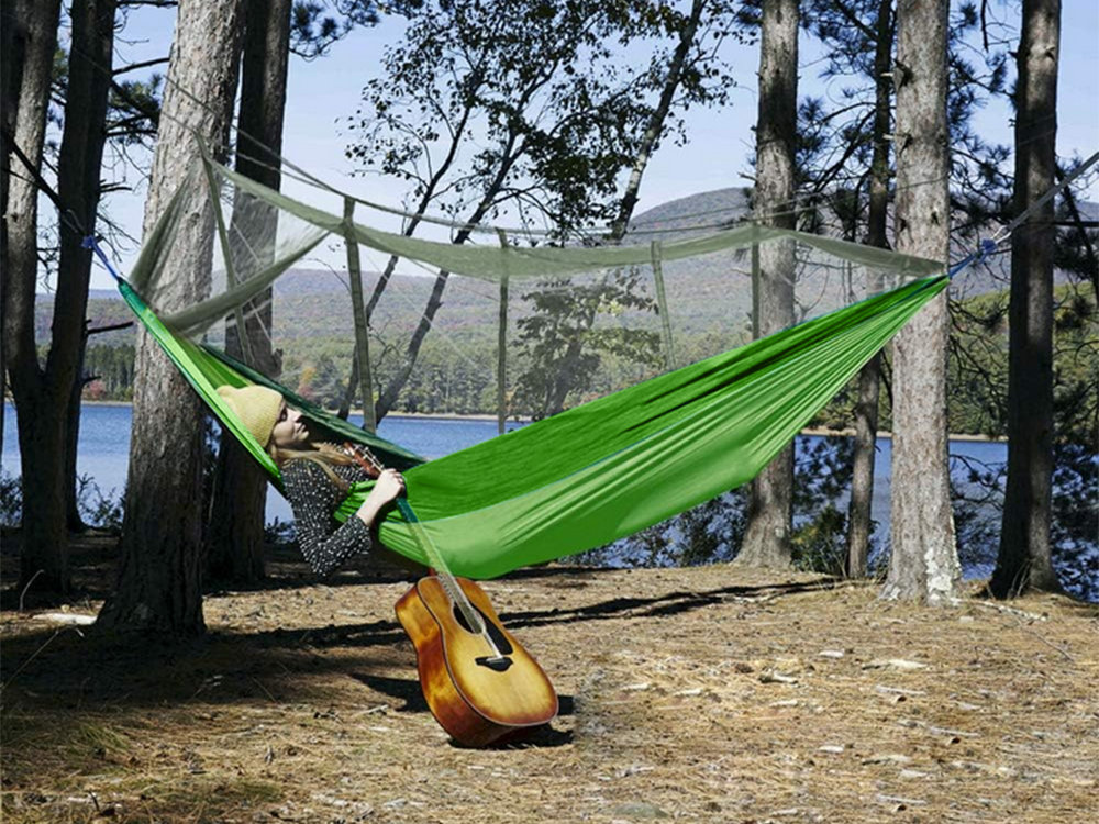 Letvægts Hængekøje med Myggenet – Perfekt til Camping & Outdoor