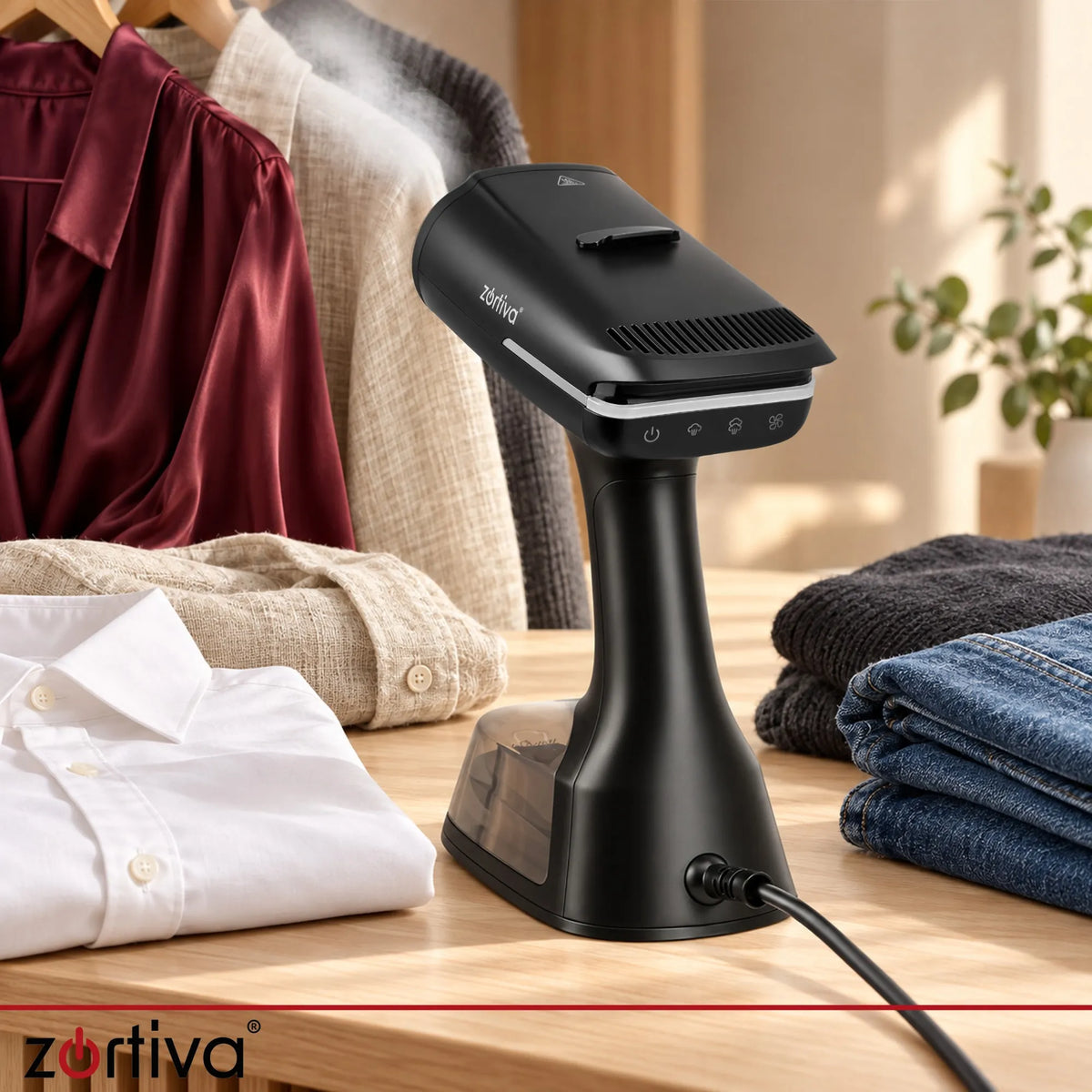 Zortiva Lumivelle Tøjdamper med Sugefunktion 1400W