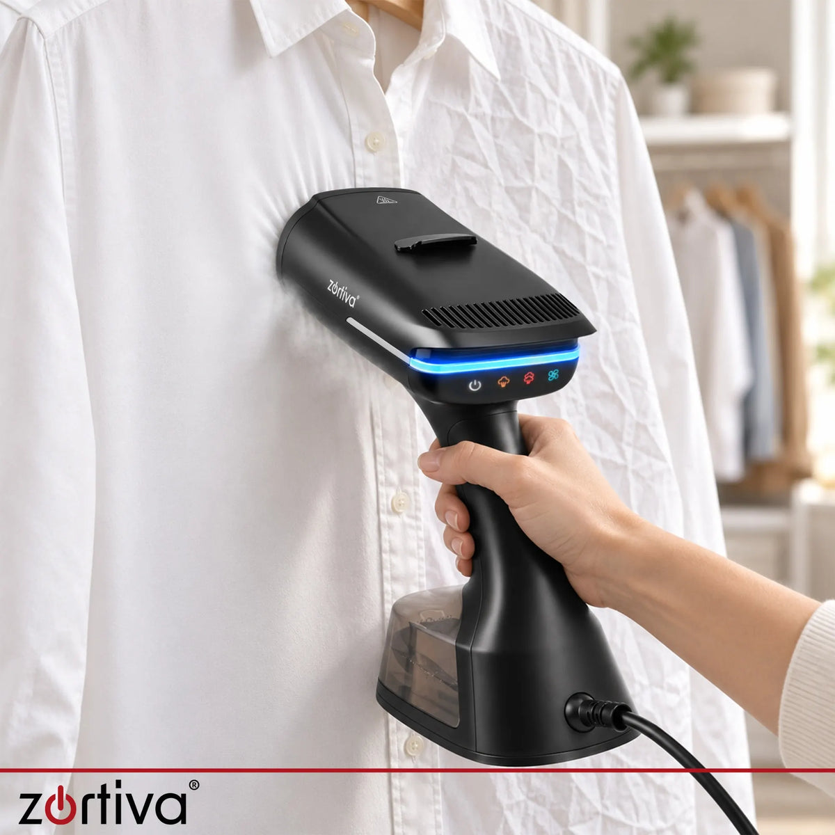 Zortiva Lumivelle Tøjdamper med Sugefunktion 1400W