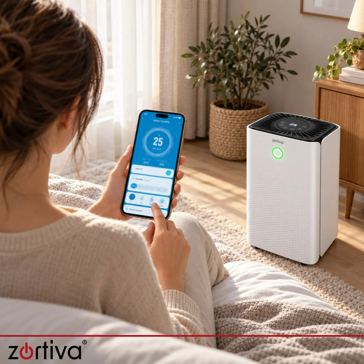 Affugter 12L/24H 200W Hvid