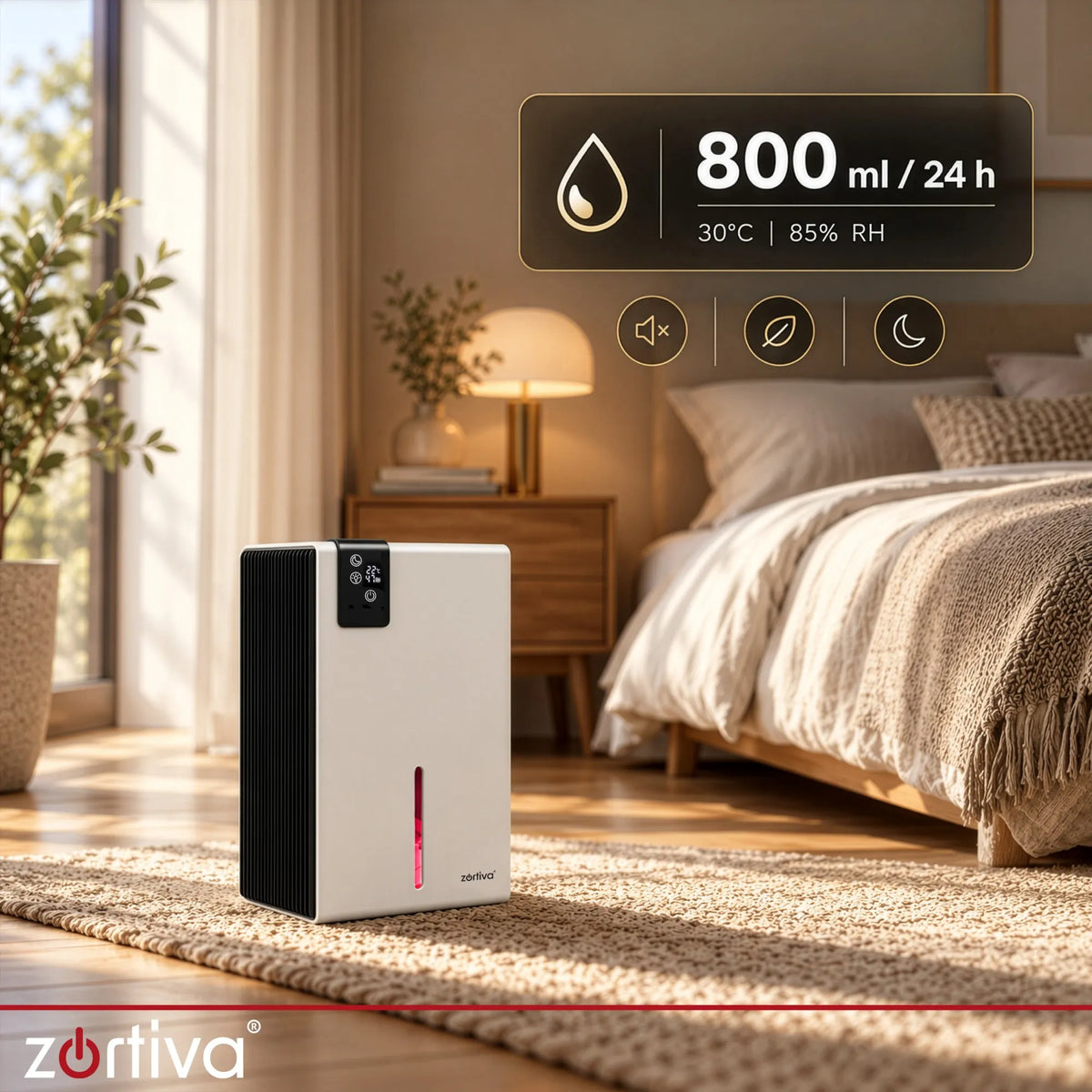 Zortiva Affugter 65W Sølv