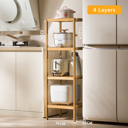 Badeværelsesreoler i BAMBUS - 3 størrelser – Praktisk og Pladsbesparende Opbevaring