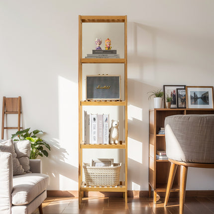 Badeværelsesreoler i BAMBUS - 3 størrelser – Praktisk og Pladsbesparende Opbevaring