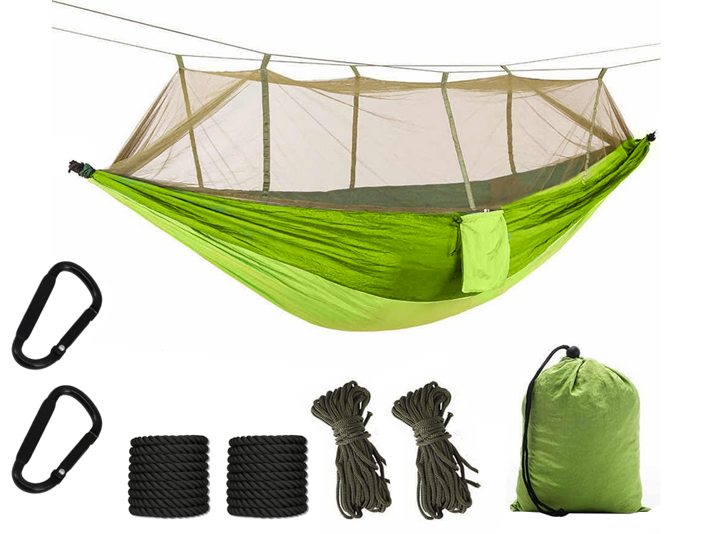 Letvægts Hængekøje med Myggenet – Perfekt til Camping & Outdoor