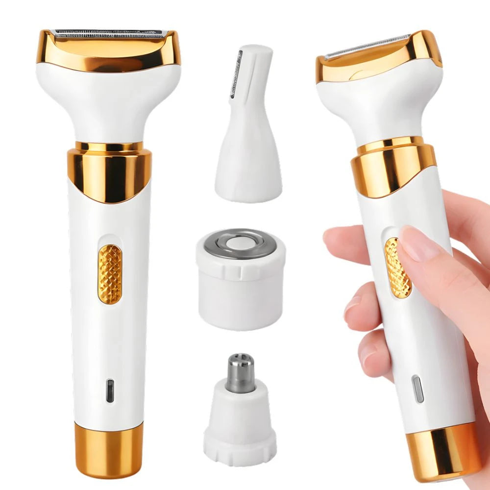 4-in-1 Epilator USB Rechargeable White
