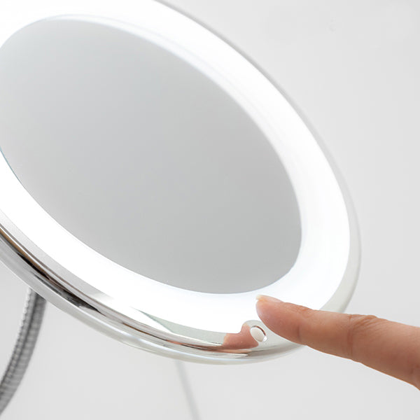 Kosmetikspejl med LED og Sugekop