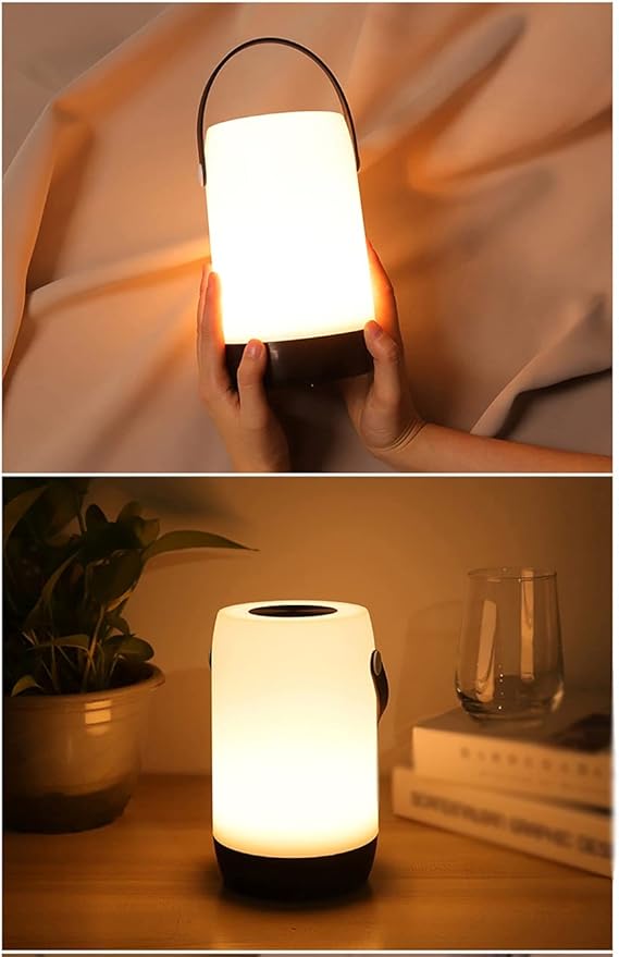 GRUNDIG lampe med Touch og Bærehåndtag